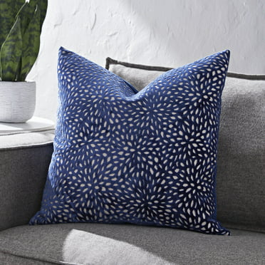 New The Collection Lifes a Beach Cushion Scatter Square Aqua Blue 43cm x 43cm 